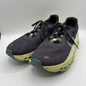 On Cloudmonster Sneakers Men's Size 14 Road Running Shoes Iron Hay Purple/Green‎